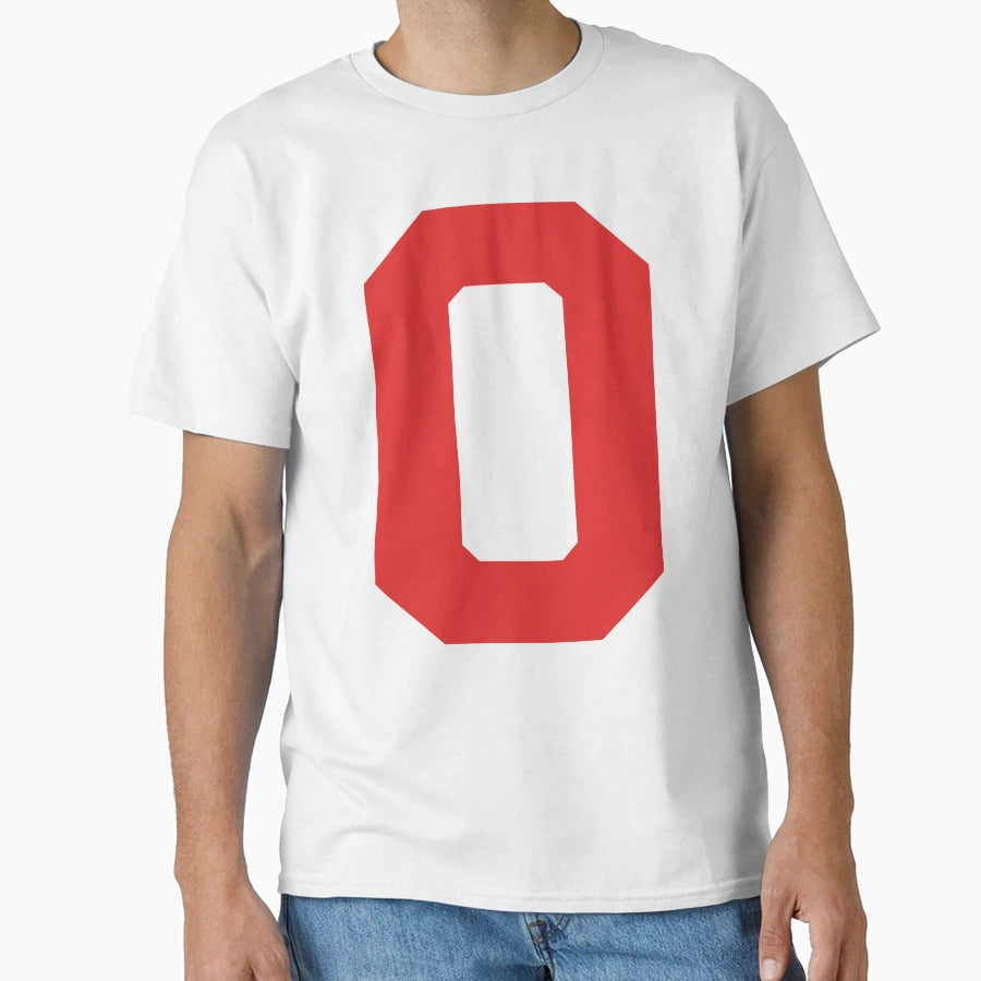 Number 0 Red Zero Sports Number 0 T-Shirt - Unique Graphic Men Women - T-Shirt, Sweatshirt, Hoodie