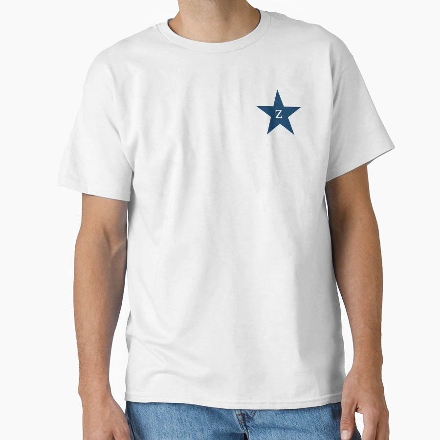 Star Initial Monogram Z Navy T-Shirt - Novelty Apparel Men Women - T-Shirt, Sweatshirt, Hoodie