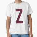 Letter Z Bold Collegiate Font Varsity T-Shirt - Novelty Apparel Unisex - T-Shirt, Sweatshirt, Hoodie