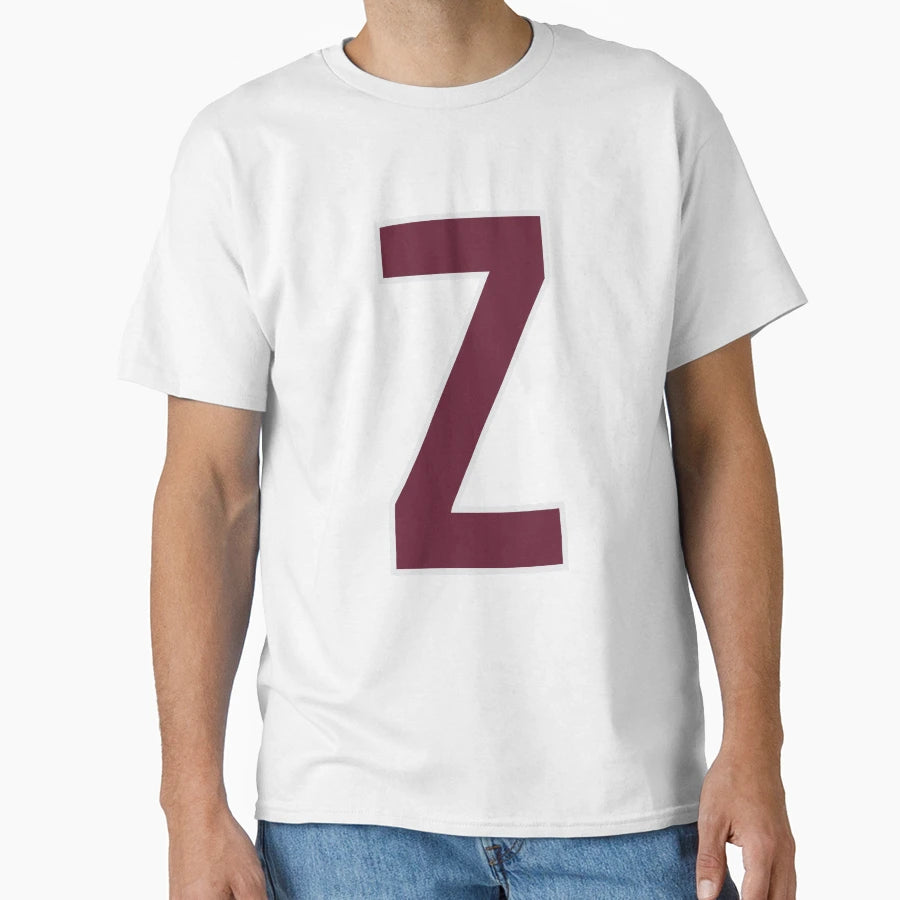Letter Z Bold Collegiate Font Varsity T-Shirt - Novelty Apparel Unisex - T-Shirt, Sweatshirt, Hoodie