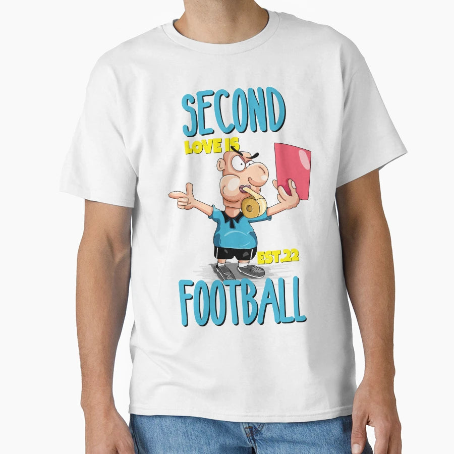 Second Love Is Footbal T-Shirt - Custom Art Print for Adults - T-Shirt, Sweatshirt, Hoodie
