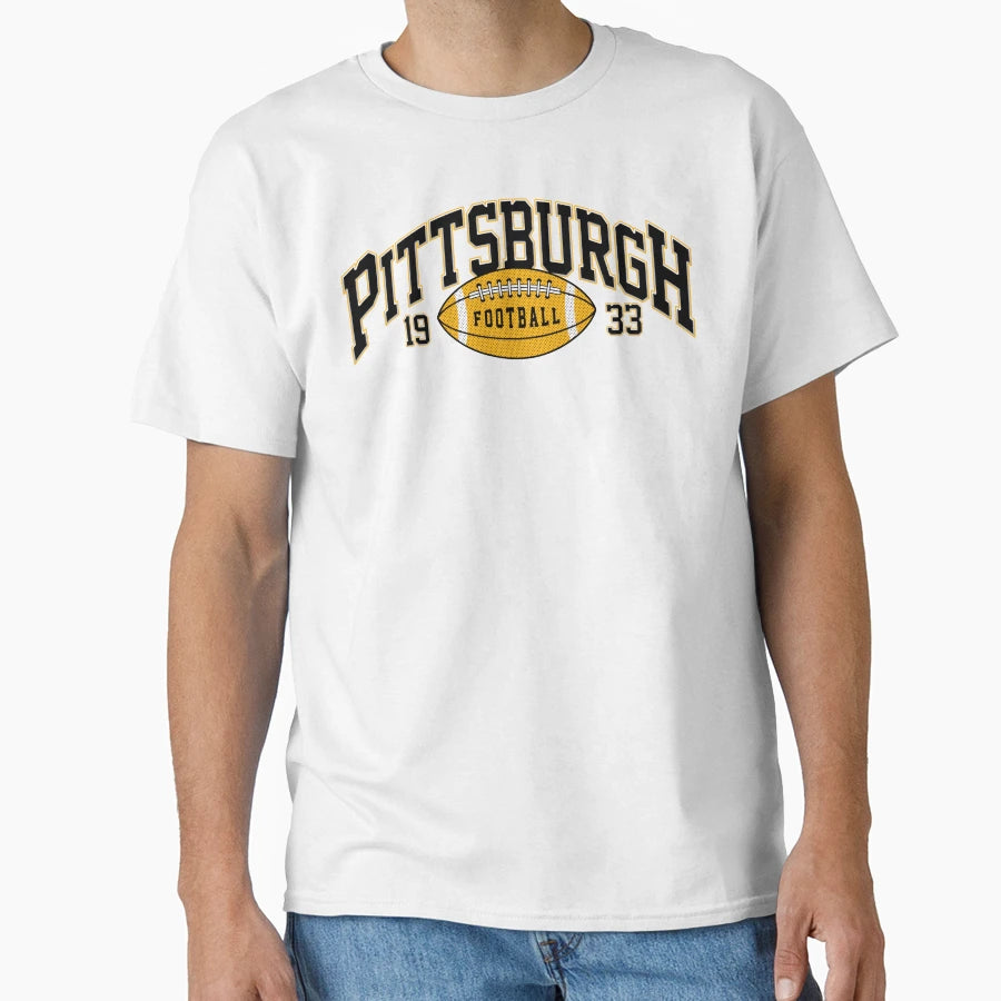 Pittsburgh Football Varsity T-Shirt - Unique Graphic Men Women - T-Shirt, Sweatshirt, Hoodie