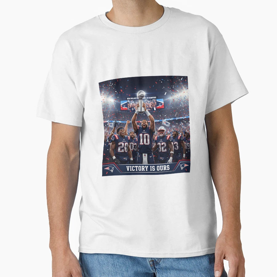 New England Patriots Football T-Shirt - Custom Art Print for Adults - T-Shirt, Sweatshirt, Hoodie