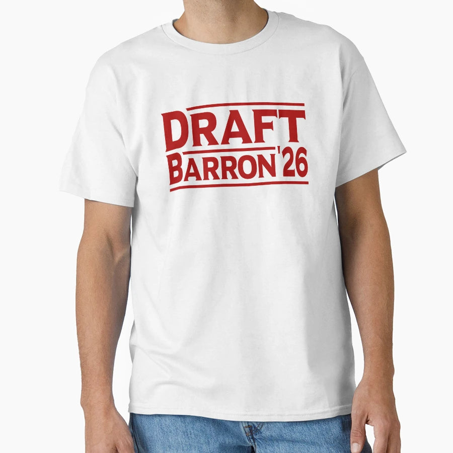 Draft Barron 2026 Military T-Shirt - Casual Everyday Wear for Adults - T-Shirt, Sweatshirt, Hoodie