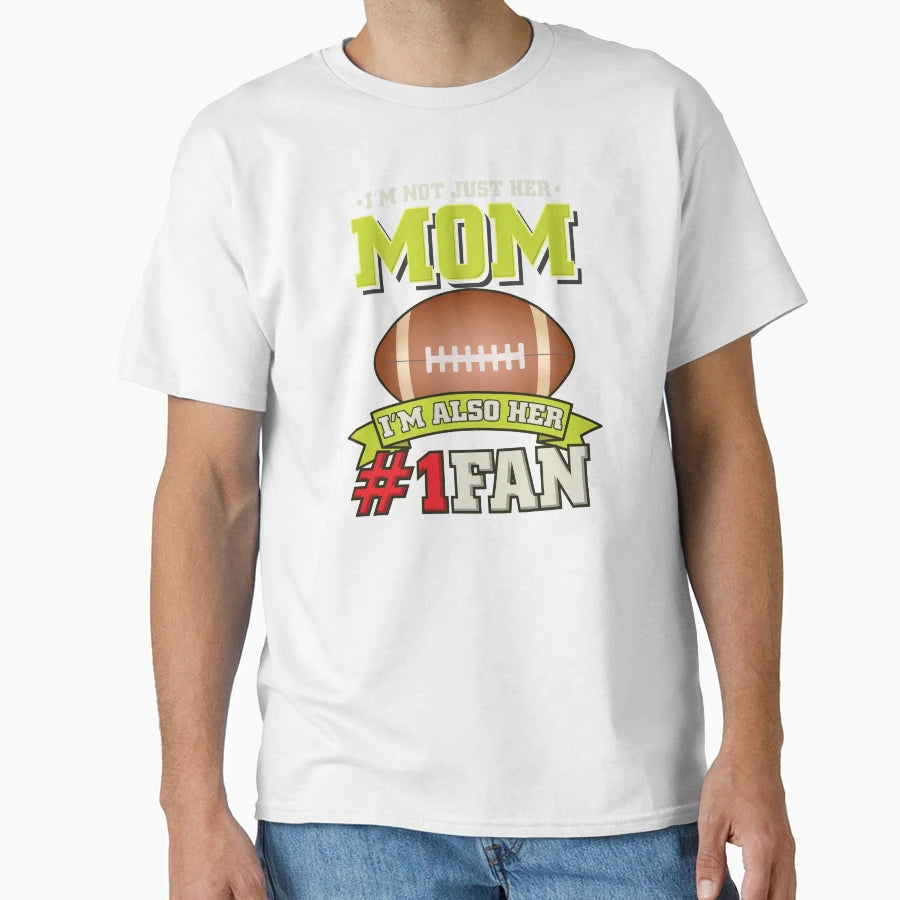 American Football Mom Gridiron Fan T-Shirt - Custom Art Print Men Women - T-Shirt, Sweatshirt, Hoodie