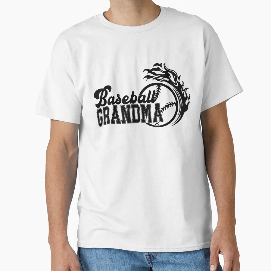 Baseball Grandma T-Shirt - Minimalist Print Men Women - T-Shirt, Sweatshirt, Hoodie