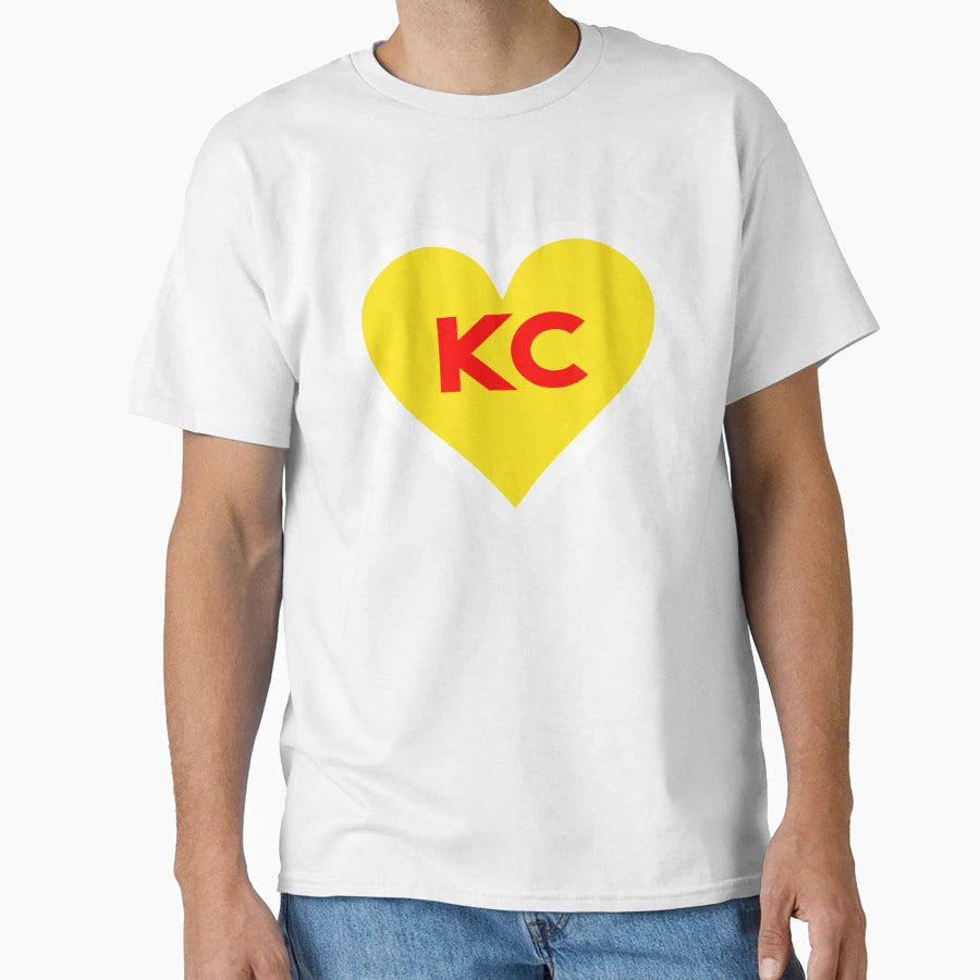 I Love Kansas City Heart Kc Football T-Shirt - Minimalist Print for Adults - T-Shirt, Sweatshirt, Hoodie
