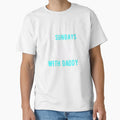 Sundays We Watch Football Daddy T-Shirt - Minimalist Print Unisex - T-Shirt, Sweatshirt, Hoodie