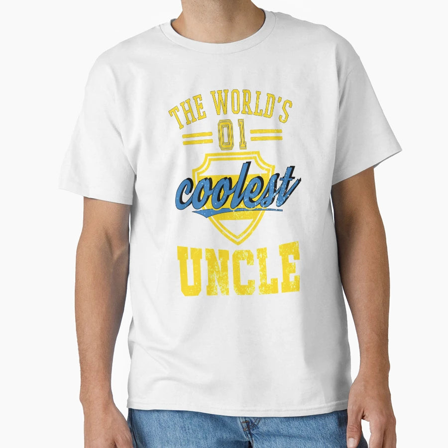 Worlds Coolest Uncle Best Uncle T-Shirt - Casual Everyday Wear for Adults - T-Shirt, Sweatshirt, Hoodie