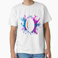 Football Splash Colorful Paint T-Shirt - Streetwear Style for Adults - T-Shirt, Sweatshirt, Hoodie