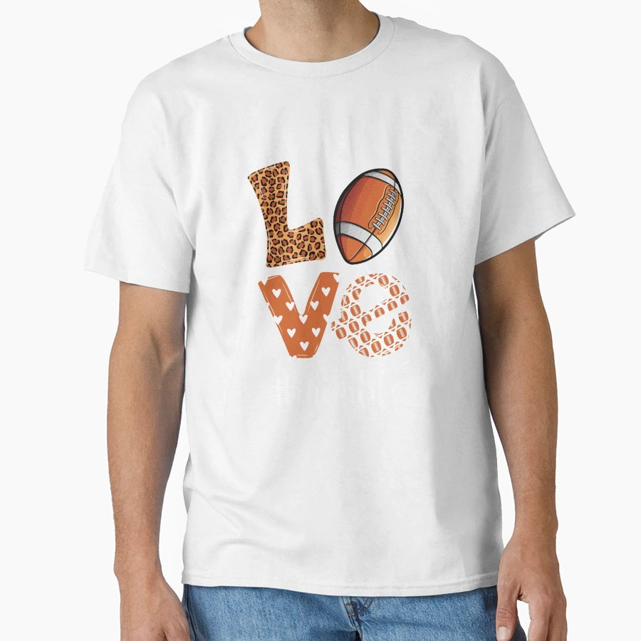Love Football American Mom Life Player T-Shirt - Streetwear Style Unisex - T-Shirt, Sweatshirt, Hoodie