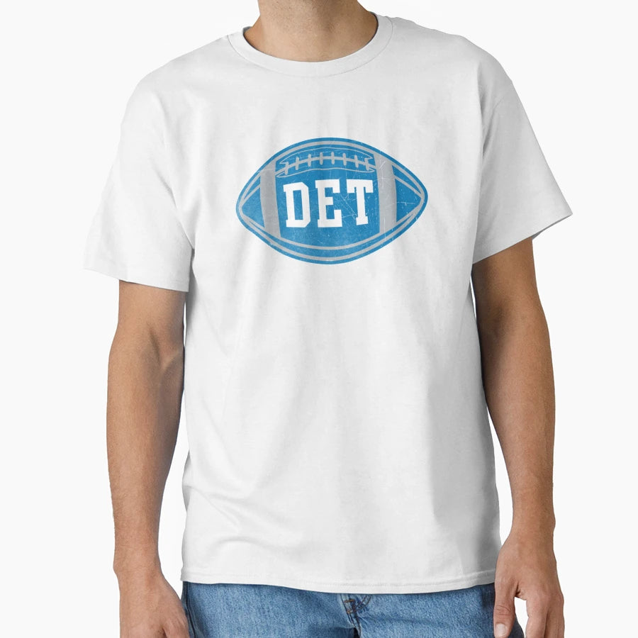 Detroit Throwback Football T-Shirt - Casual Everyday Wear Unisex - T-Shirt, Sweatshirt, Hoodie