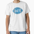 Detroit Throwback Football T-Shirt - Casual Everyday Wear Unisex - T-Shirt, Sweatshirt, Hoodie