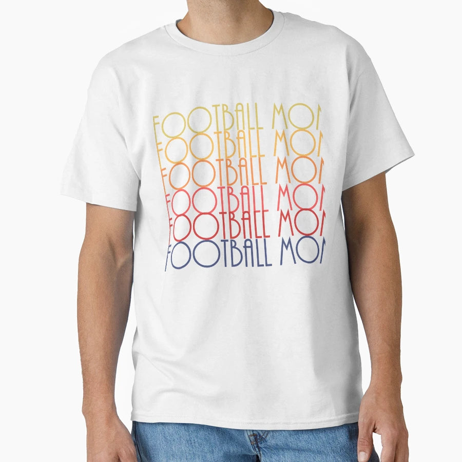 Football Mom Sunset Colors T-Shirt - Graphic Print Men Women - T-Shirt, Sweatshirt, Hoodie