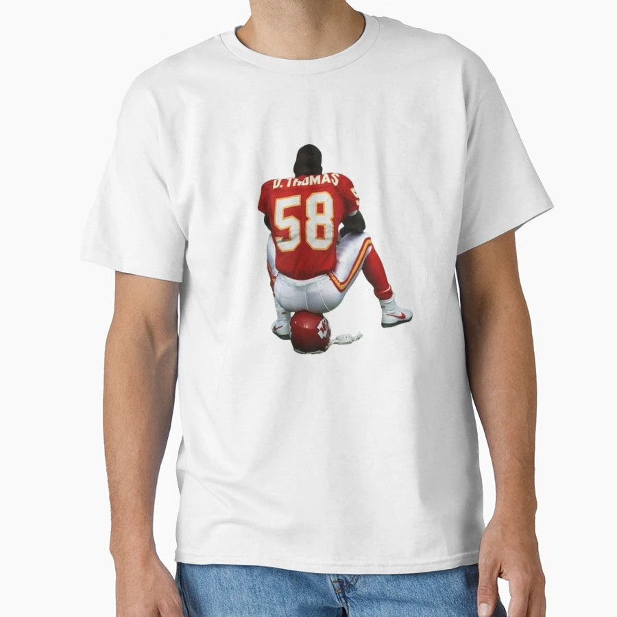 Derrick Thomas Helmet T-Shirt - Casual Everyday Wear for Adults - T-Shirt, Sweatshirt, Hoodie