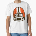Cleveland Throwback Football Helmet T-Shirt - Fun Novelty Design for Adults - T-Shirt, Sweatshirt, Hoodie