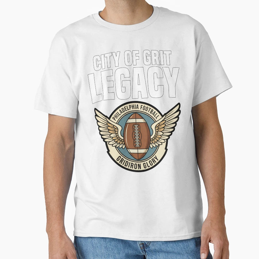 City Grit Legacy Philadelphia Football T-Shirt - Aesthetic Graphic Unisex - T-Shirt, Sweatshirt, Hoodie