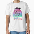 Milf I Love Football T-Shirt - Aesthetic Graphic Unisex - T-Shirt, Sweatshirt, Hoodie