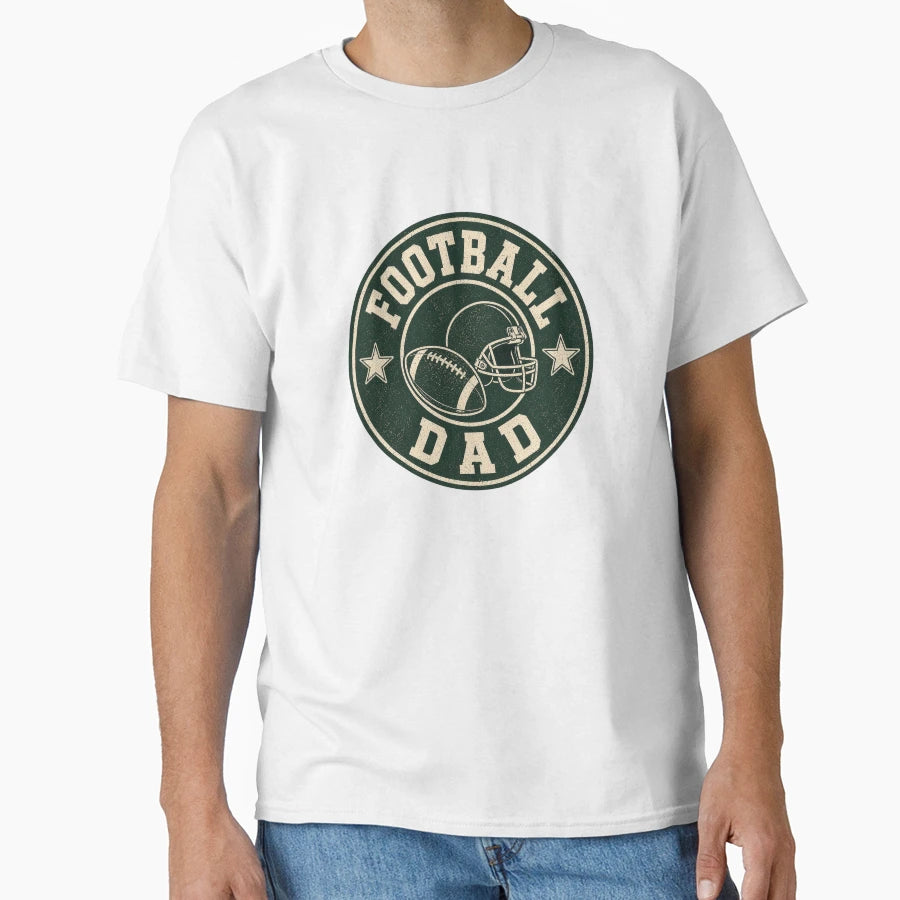 Football Dad Badge T-Shirt - Novelty Apparel Unisex - T-Shirt, Sweatshirt, Hoodie