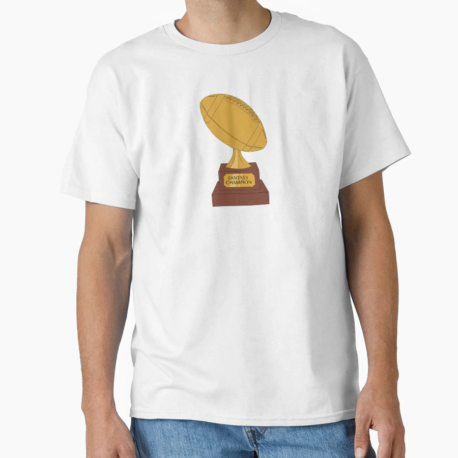 Fantasy Football Champion Trophy Football T-Shirt - Graphic Print Unisex - T-Shirt, Sweatshirt, Hoodie
