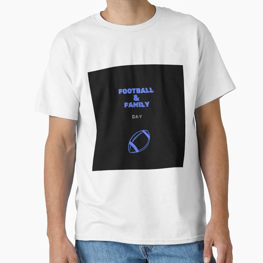 Football Family Blue T-Shirt - Aesthetic Graphic Men Women - T-Shirt, Sweatshirt, Hoodie