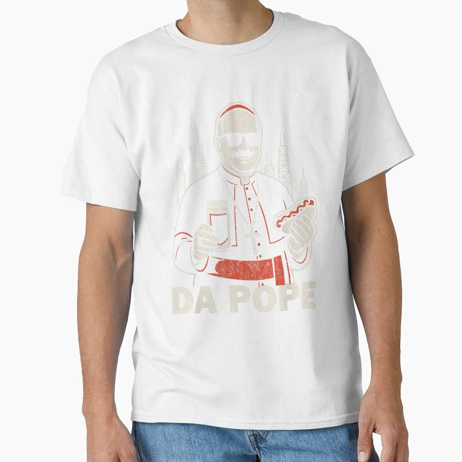 Da Pope From America Chicago Pope Leo T-Shirt - Trendy Graphic for Adults - T-Shirt, Sweatshirt, Hoodie