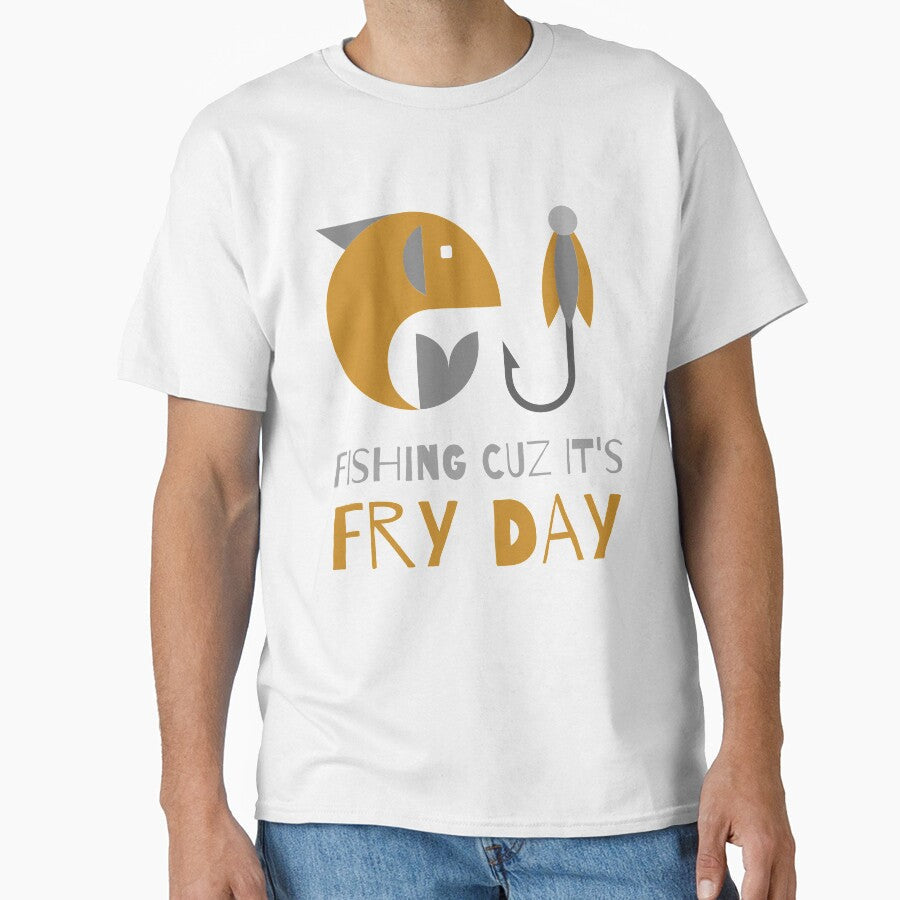 Fishing cuz it's fry day(friday) by urban-symmetry - Adult & Kids T-Shirts, Sweatshirts & Hoodies apparel design preview 1