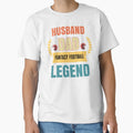 Husband Dad Fantasy Football T-Shirt - Casual Everyday Wear Men Women - T-Shirt, Sweatshirt, Hoodie
