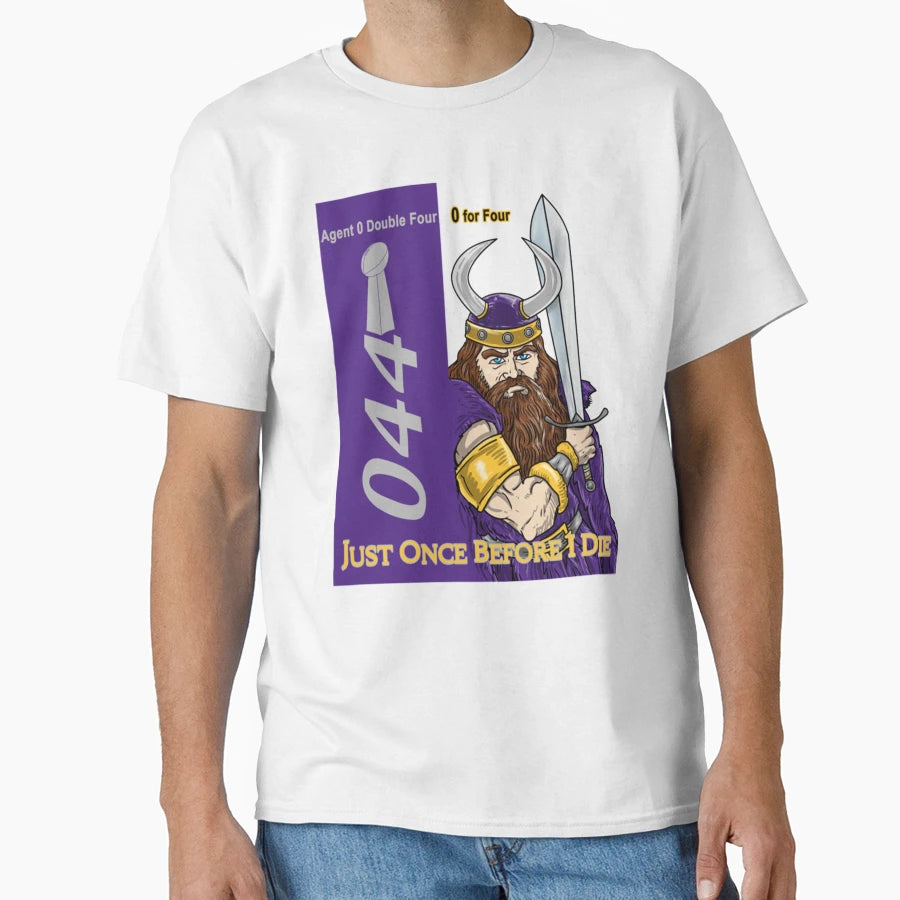Minnesota Vikings Fans Just Once T-Shirt - Minimalist Print Men Women - T-Shirt, Sweatshirt, Hoodie