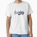 Sunday Denim Patchwork T-Shirt - Novelty Apparel for Adults - T-Shirt, Sweatshirt, Hoodie