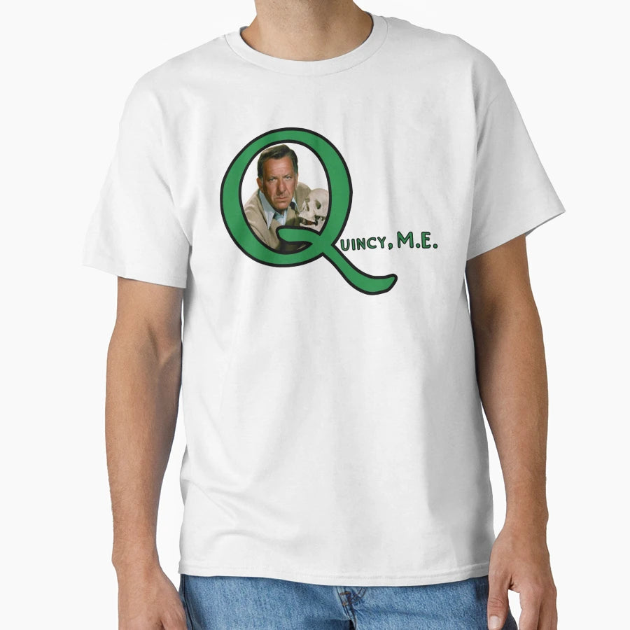 Quincy M E Logo T-Shirt - Aesthetic Graphic Unisex - T-Shirt, Sweatshirt, Hoodie