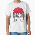 Kansas City Helmet White T-Shirt - Custom Art Print Men Women - T-Shirt, Sweatshirt, Hoodie