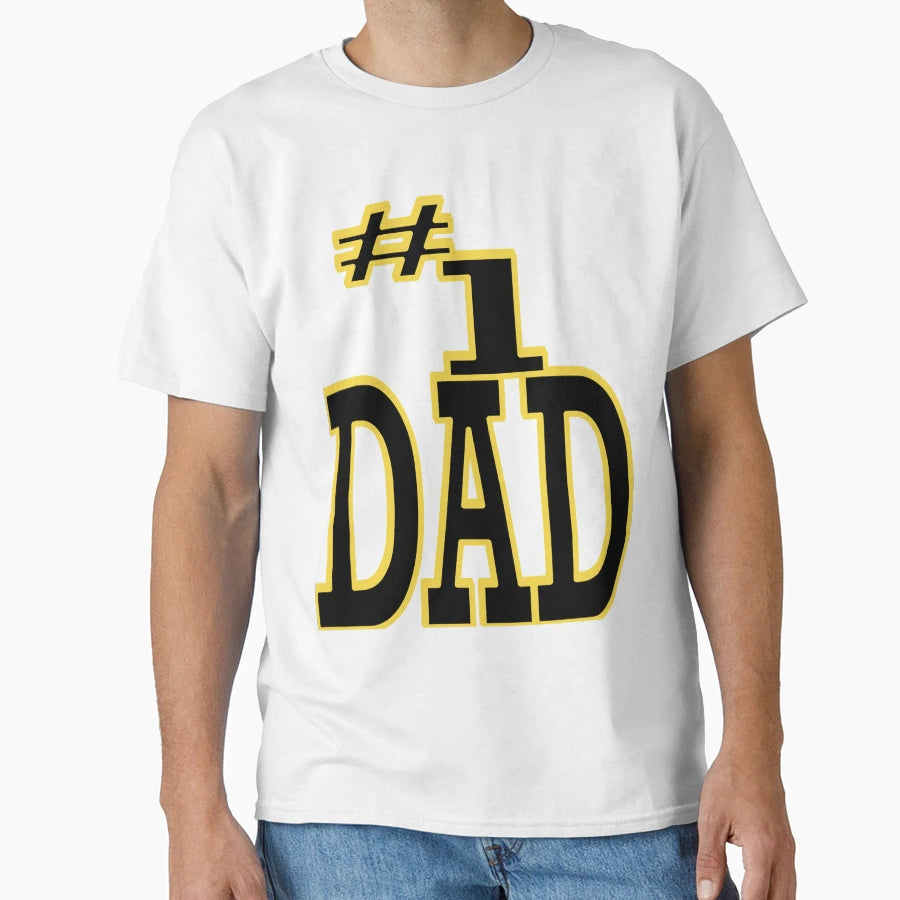 Number One Dad Best Daddy Day T-Shirt - Aesthetic Graphic for Adults - T-Shirt, Sweatshirt, Hoodie