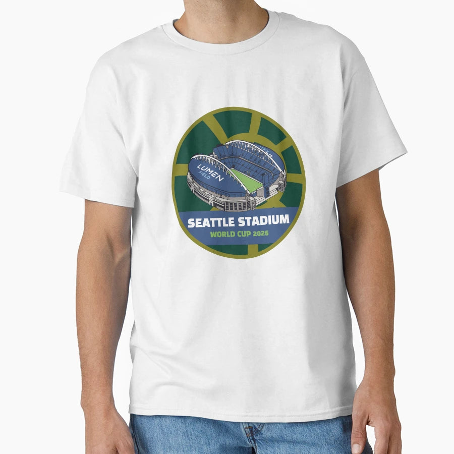 Seattle World Cup 2026 Stadium T-Shirt - Novelty Apparel Unisex - T-Shirt, Sweatshirt, Hoodie