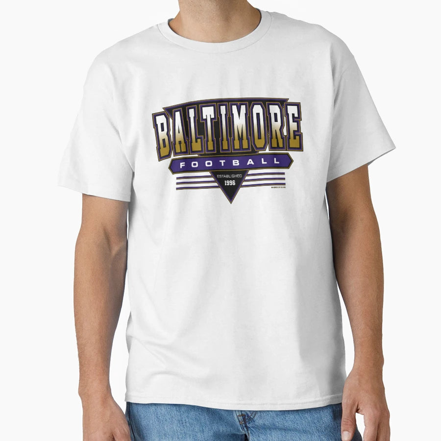 Baltimore Football Ravens Inspired 90S T-Shirt - Streetwear Style Unisex - T-Shirt, Sweatshirt, Hoodie