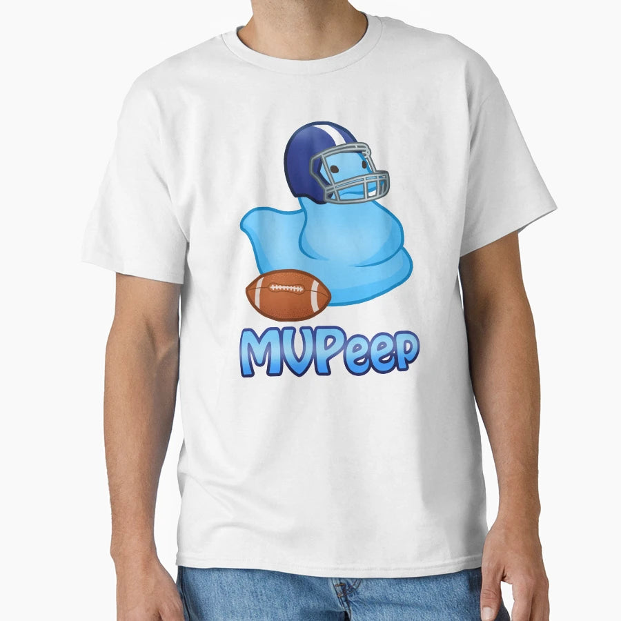 Nfl Football Peeps Blue T-Shirt - Casual Everyday Wear for Adults - T-Shirt, Sweatshirt, Hoodie