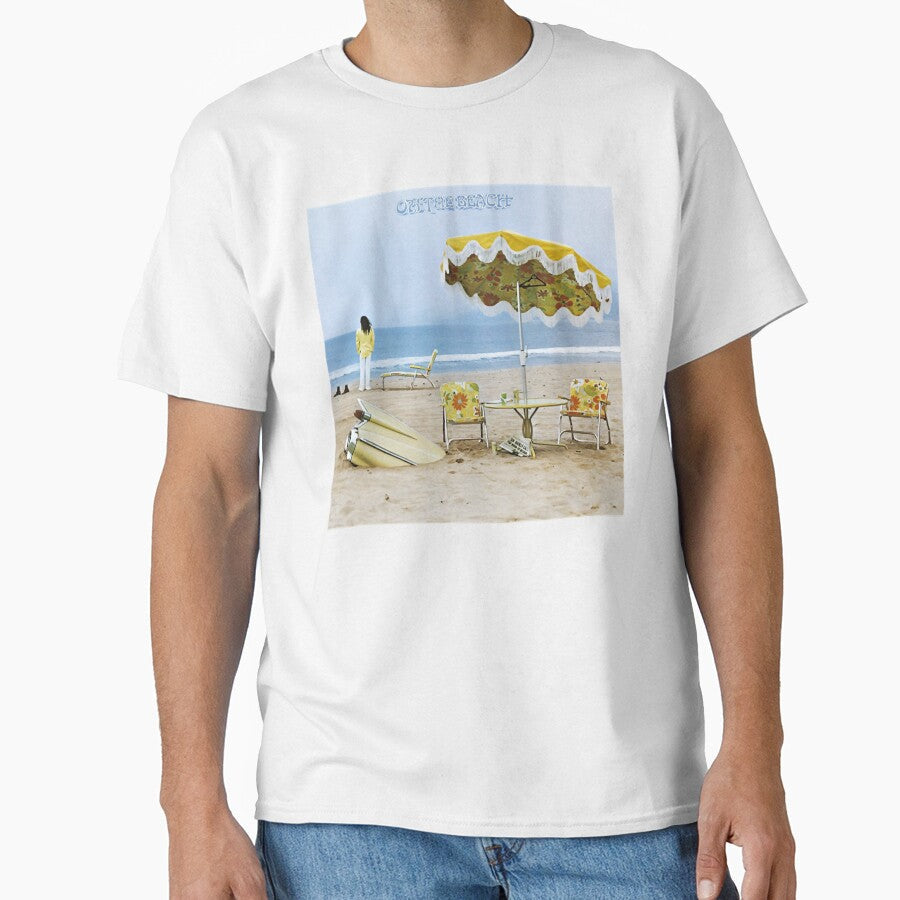Neil Young On the Beach Album Cover Art Clic by - Adult & Kids T-Shirts, Sweatshirts & Hoodies apparel design preview 1