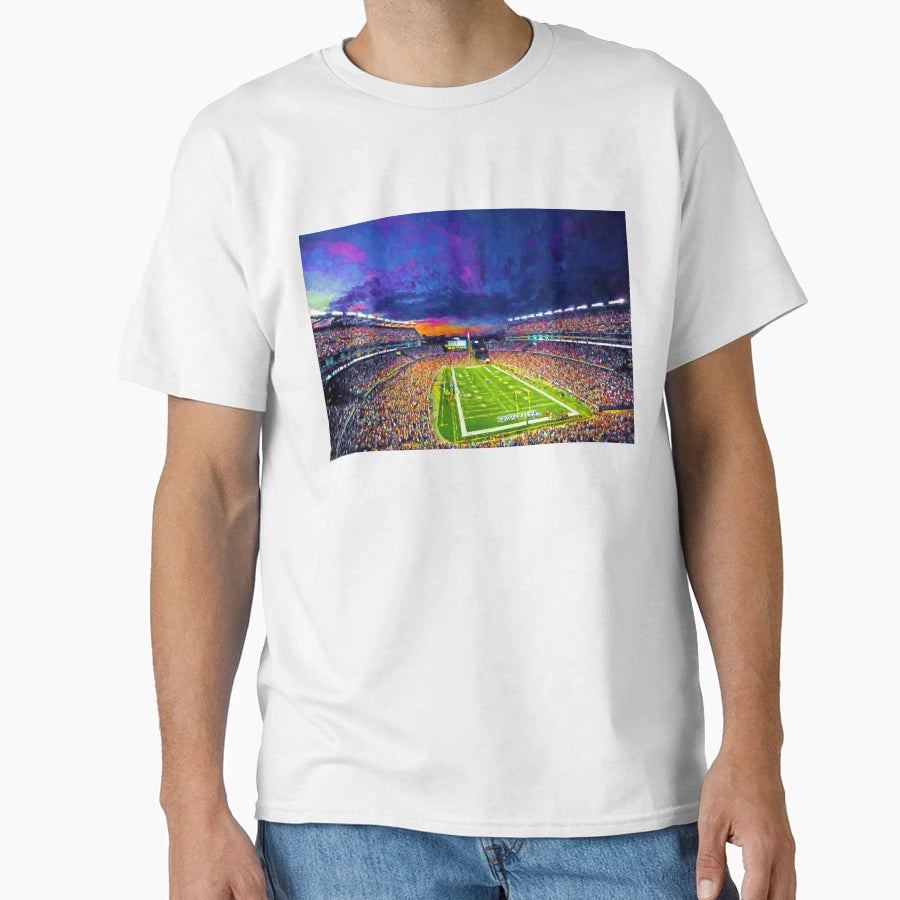 Patriots Gillette Stadium T-Shirt - Fun Novelty Design for Adults - T-Shirt, Sweatshirt, Hoodie