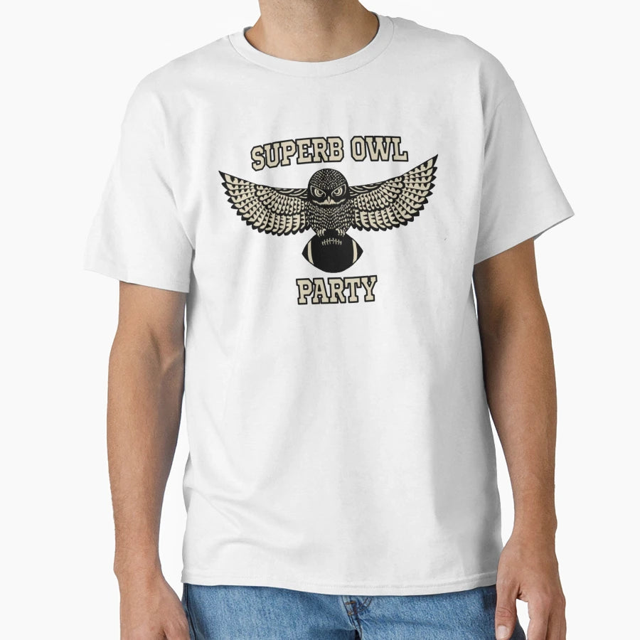 Superb Owl Party T-Shirt - Aesthetic Graphic for Adults - T-Shirt, Sweatshirt, Hoodie