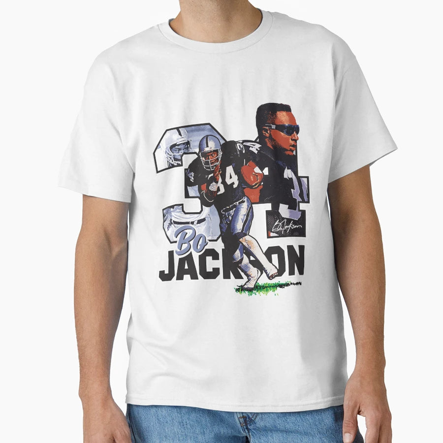 Bo Jackson T-Shirt - Aesthetic Graphic for Adults - T-Shirt, Sweatshirt, Hoodie