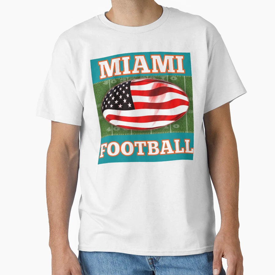 Miami Football T-Shirt - Unique Graphic Men Women - T-Shirt, Sweatshirt, Hoodie