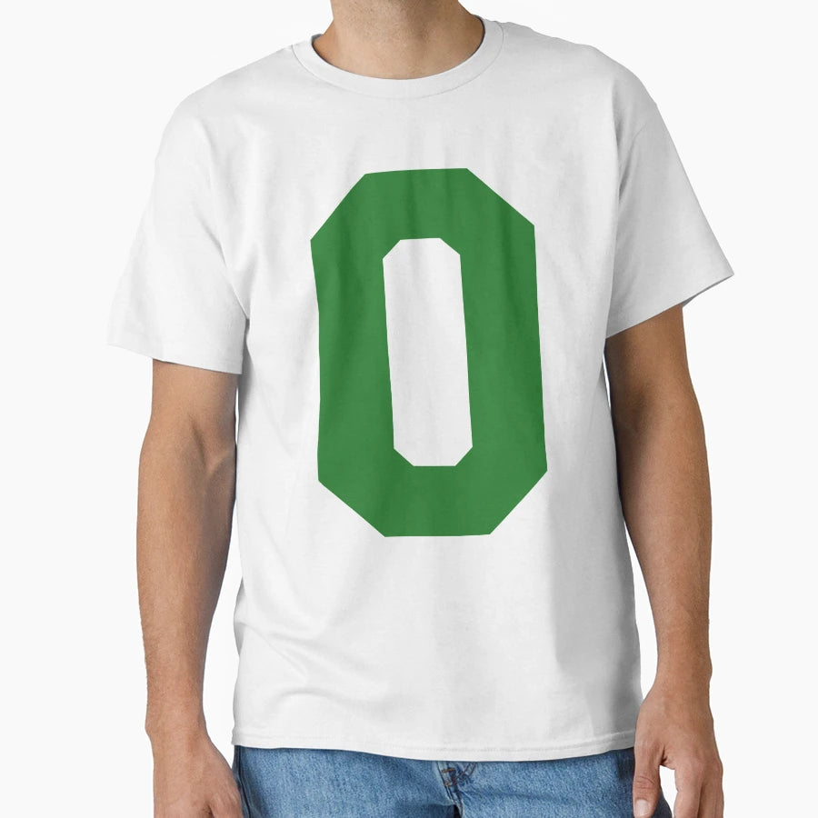 Alphabet Green O Sports Letter O T-Shirt - Casual Everyday Wear Men Women - T-Shirt, Sweatshirt, Hoodie