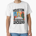 Houston 2026 Space Shuttle T-Shirt - Casual Everyday Wear Men Women - T-Shirt, Sweatshirt, Hoodie