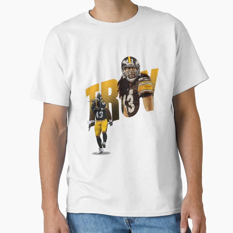 Troy Polamalu T-Shirt - Aesthetic Graphic Unisex - T-Shirt, Sweatshirt, Hoodie