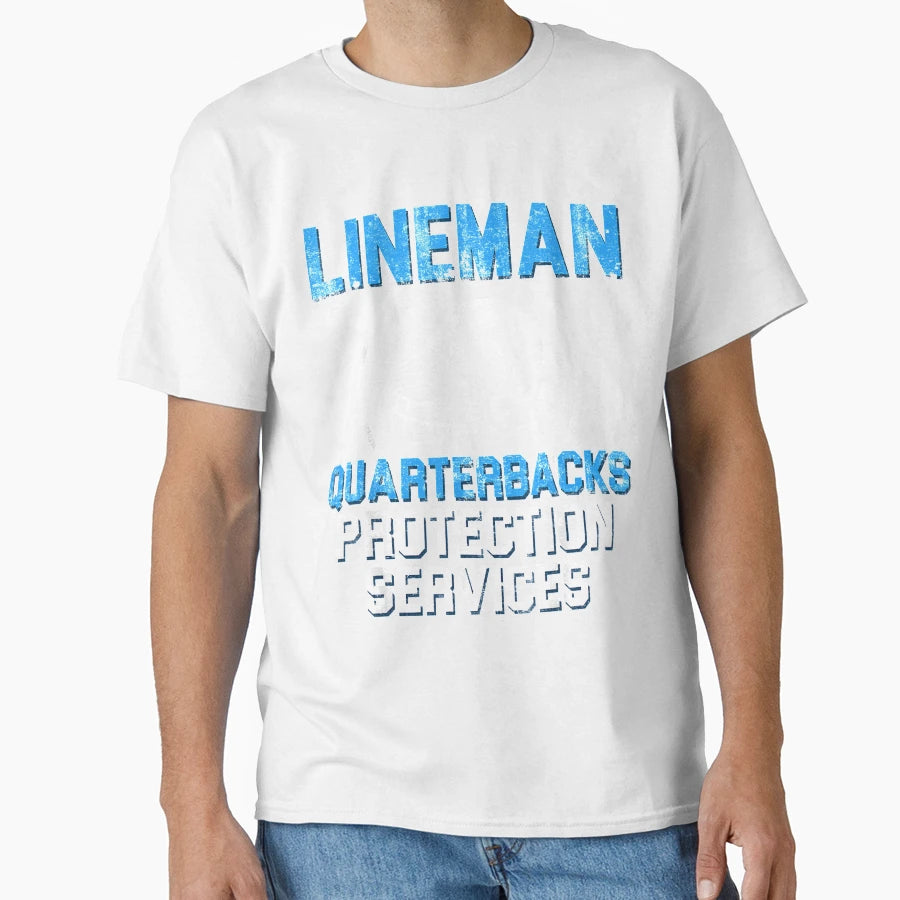 Lineman Protection Offensive T-Shirt - Minimalist Print for Adults - T-Shirt, Sweatshirt, Hoodie