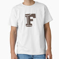 Personalized Football Initial F T-Shirt - Minimalist Print Unisex - T-Shirt, Sweatshirt, Hoodie