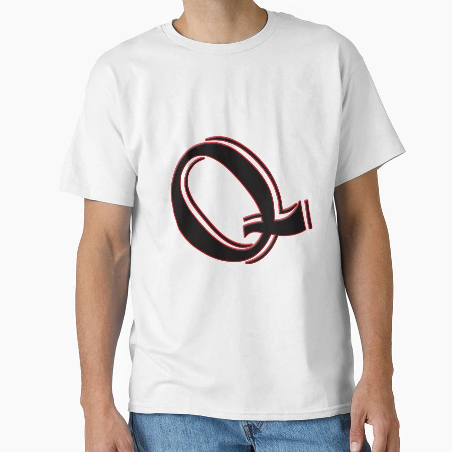 Alphabet Q T-Shirt - Streetwear Style for Adults - T-Shirt, Sweatshirt, Hoodie