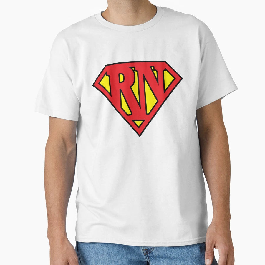 Super Nurse Super Rn T-Shirt - Minimalist Print for Adults - T-Shirt, Sweatshirt, Hoodie
