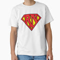 Super Nurse Super Rn T-Shirt - Minimalist Print for Adults - T-Shirt, Sweatshirt, Hoodie