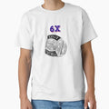 6X Champions Ring Goat Football T-Shirt - Streetwear Style Men Women - T-Shirt, Sweatshirt, Hoodie